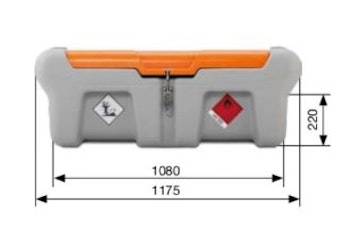 Dieseltank 210 lit. 12V