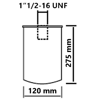 Filterpatron med vattenabsorbtion 150 l/min 30 micron