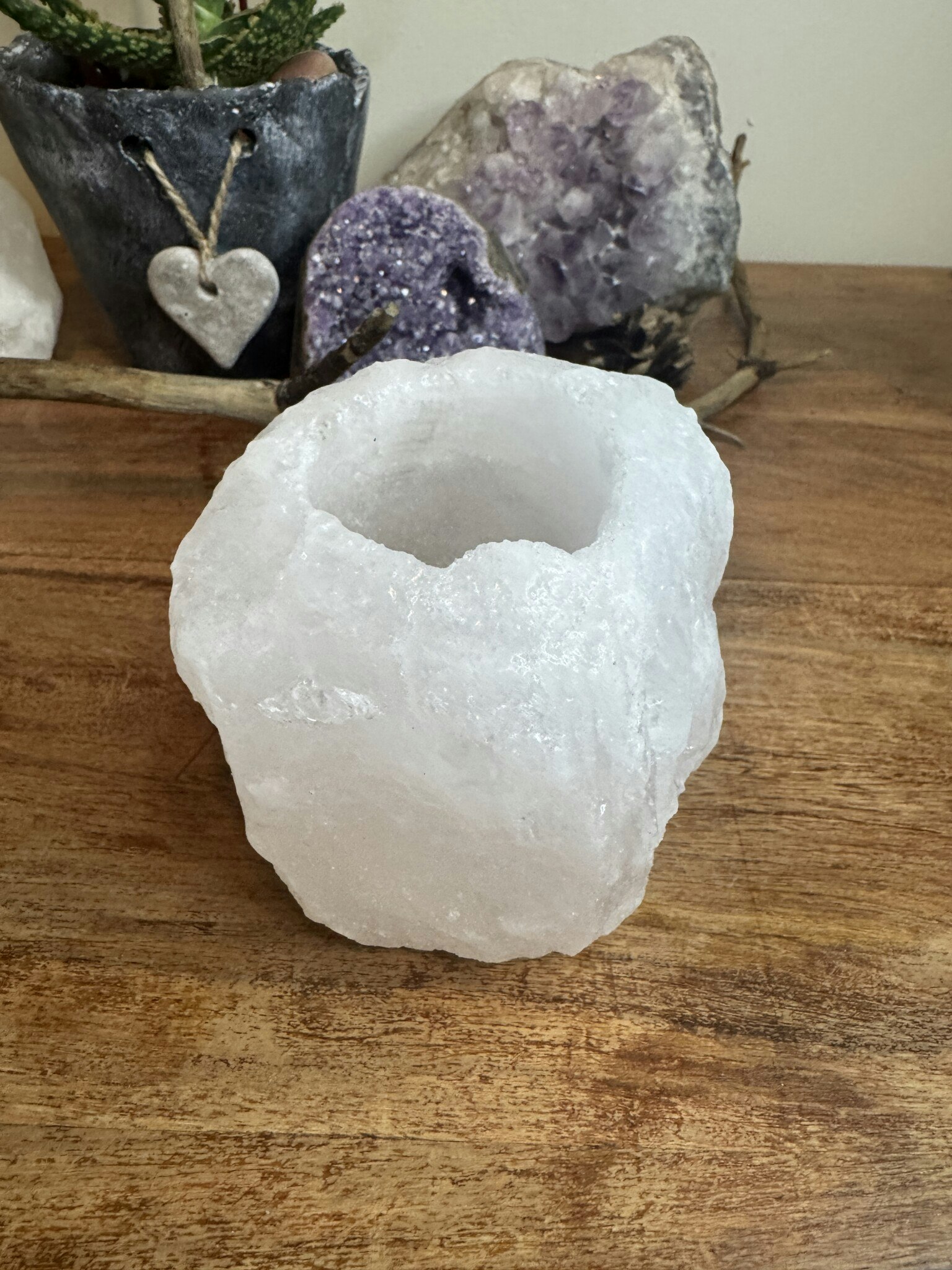 Ljuslykta - Vit Himalaya salt nr4