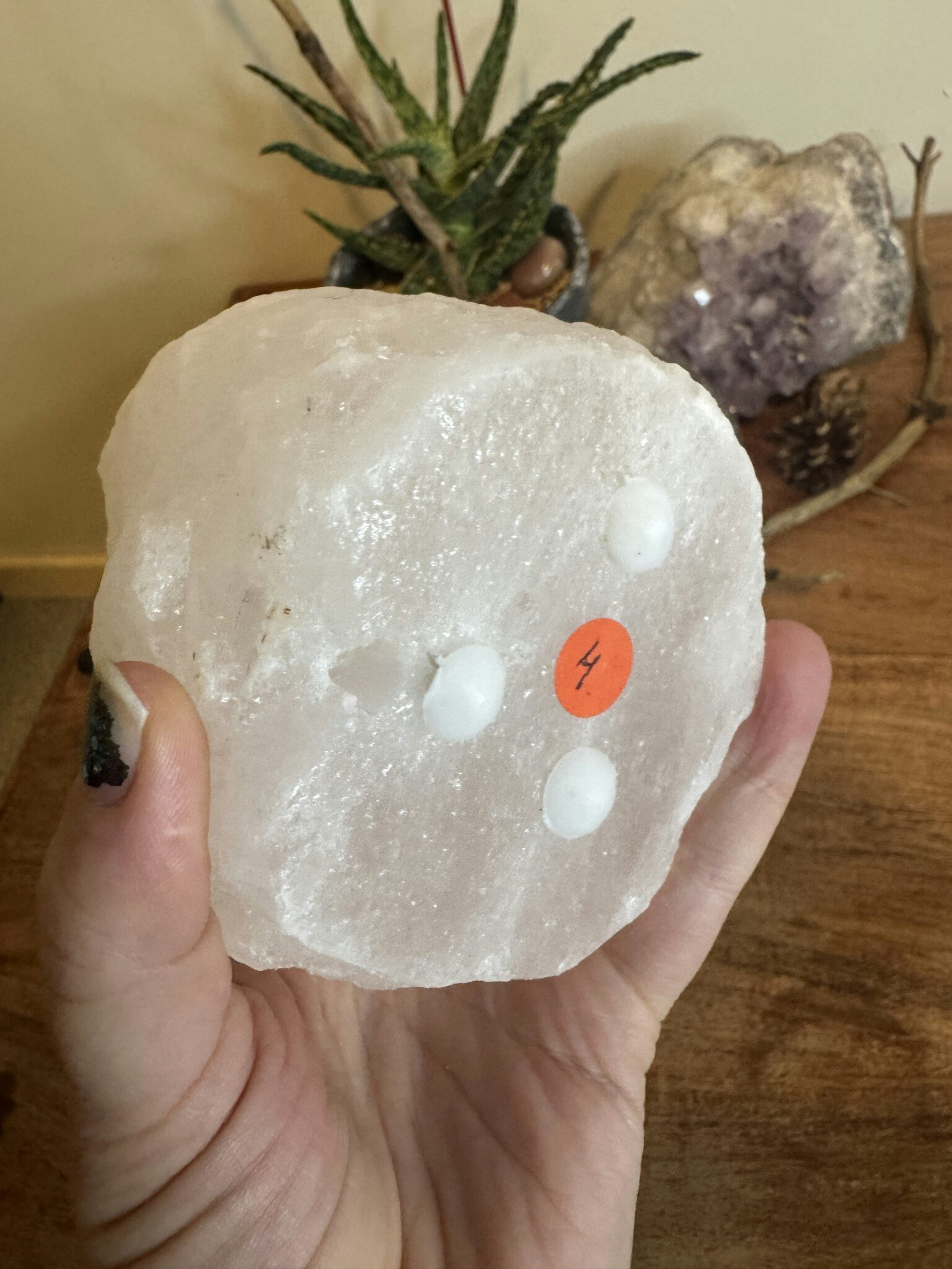 Ljuslykta - Vit Himalaya salt nr4