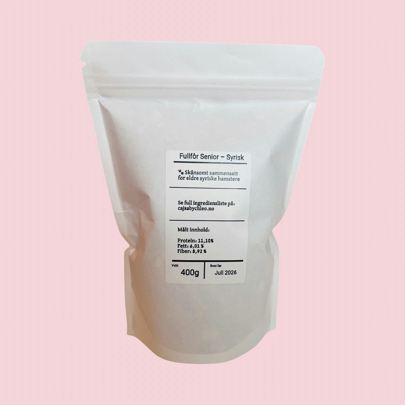 Fullfôr Senior - Syrisk hamster