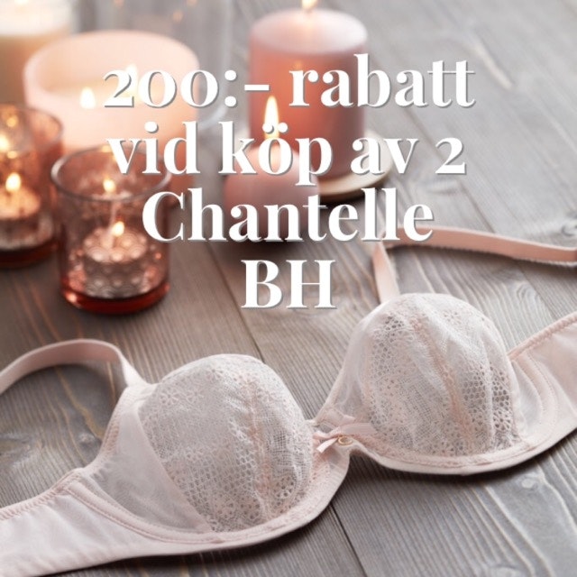 200:- avdrag vid köp av min. 2 Chantelle BH!