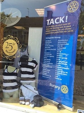 Rotarygolfen uppskyltad på Näckrosen