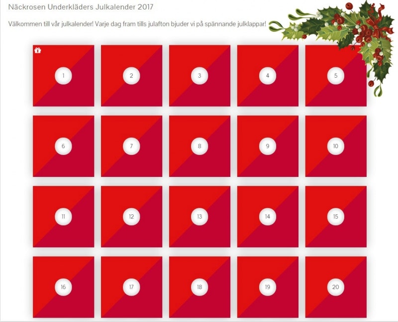 Erbjudanden & julklappstips i vår julkalender!