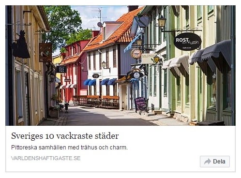 Sveriges 10 vackraste städer!