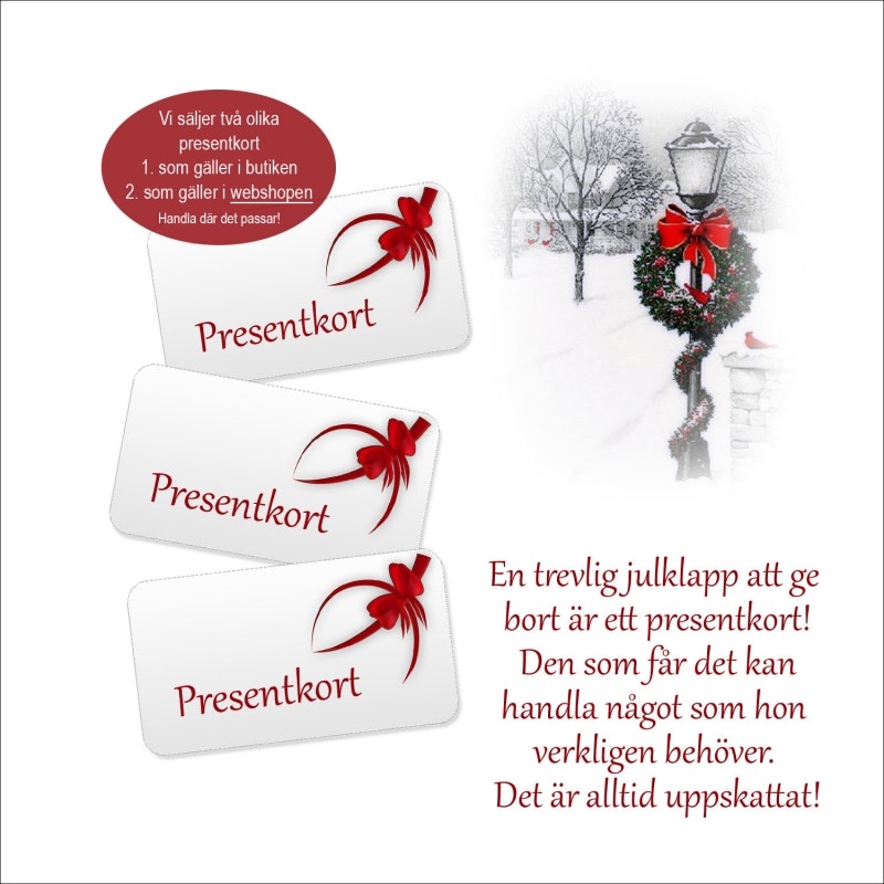 Presentkort underkläder online