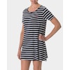 Holebrook Malva Tee Dress 712607 navywhite wide stripe