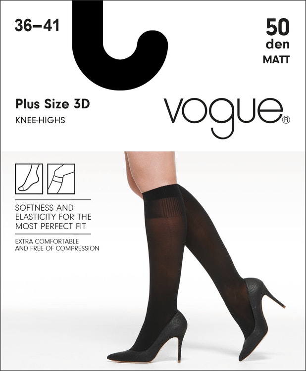 Vogue 50 den knästrumpa Plus size 95555 -