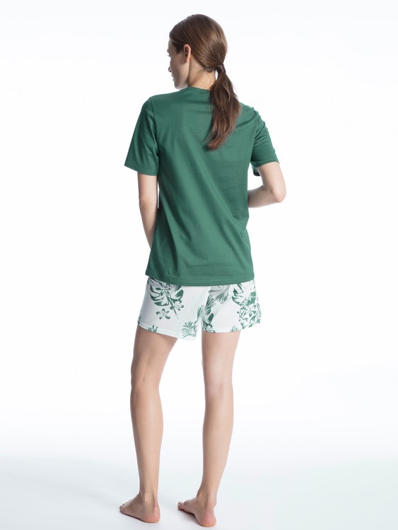 Calida pyjamas Soft Jersey Fun 40030 / 599 mallard green