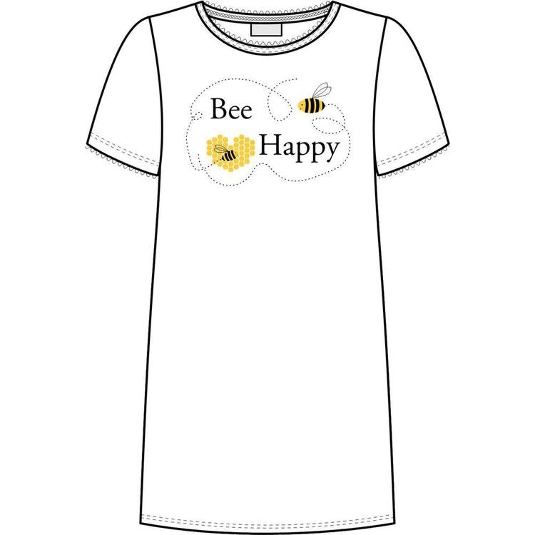 Trofé nattlinne Bee Happy 61121 vit