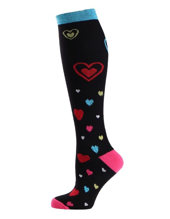 Trofé Support socks knä 01601 1244 svart/röd
