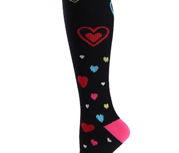 Trofé Support socks knä 01601 1244 svart/röd
