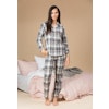 Trofé pyjamas flanell 61246 grå