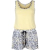 Lady Avenue pyjamas Linne&Shorts Bamboo 66-310 Sundress Lemon
