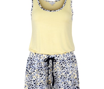 Lady Avenue pyjamas Linne&Shorts Bamboo 66-310 Sundress Lemon