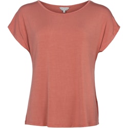 Lady Avenue shirt bamboo 51-50503 Terracotta 357