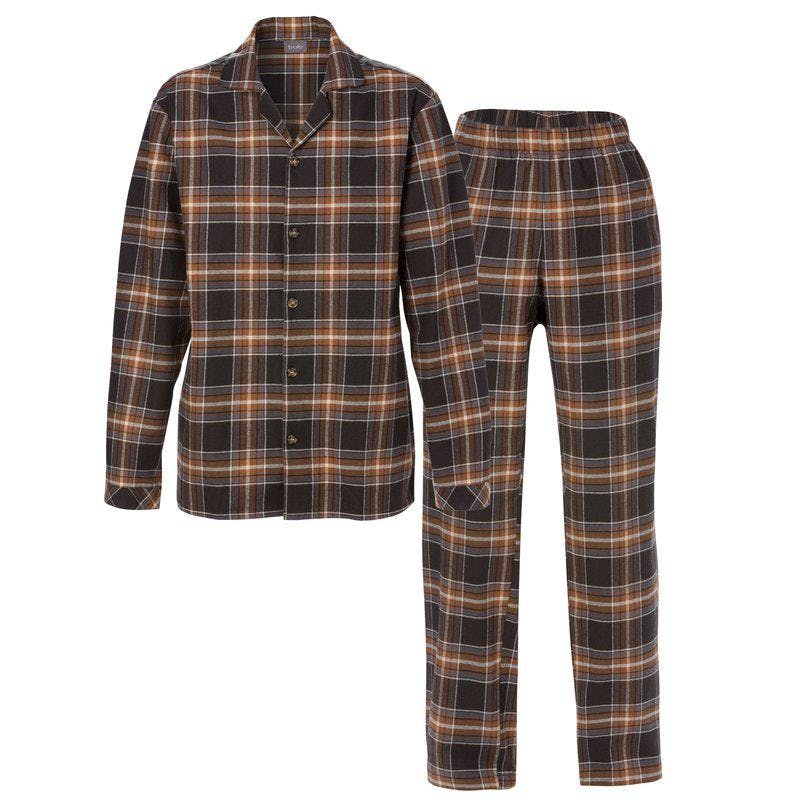 Trofé herr pyjamas flanell 62280 brun 2900
