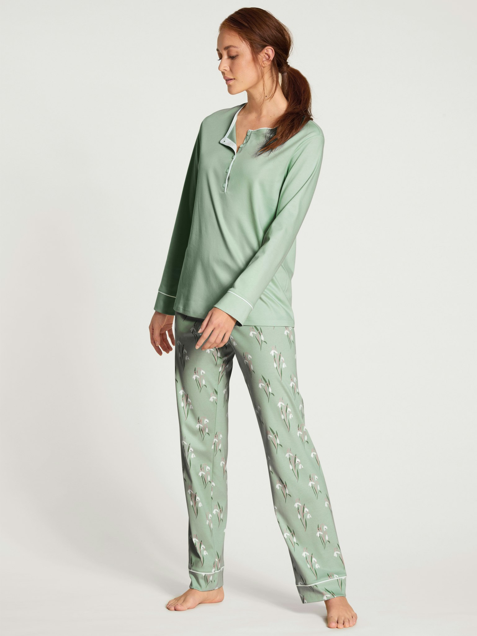 Calida pyjamas Endless Dreams 42451 621 light aqua