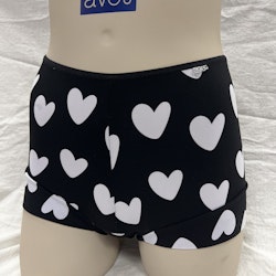 Avet boxer hearts print svart i microfiber 38623 / 2975