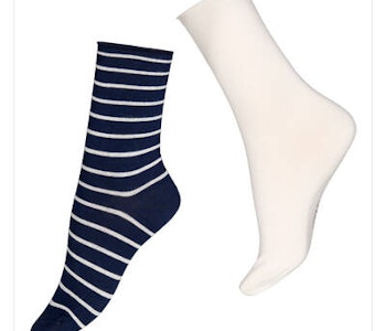 Vogue 2-pack bomull ankelsocka comfort top 96492 dark denim 2722