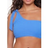 Linga Dore one shoulder bandeau bikini 6503P 243 strong blue