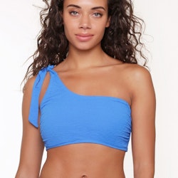 Linga Dore one shoulder bandeau bikini 6503P 243 strong blue