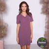 Lady Avenue Nightdress med spets 51-50516 Plum