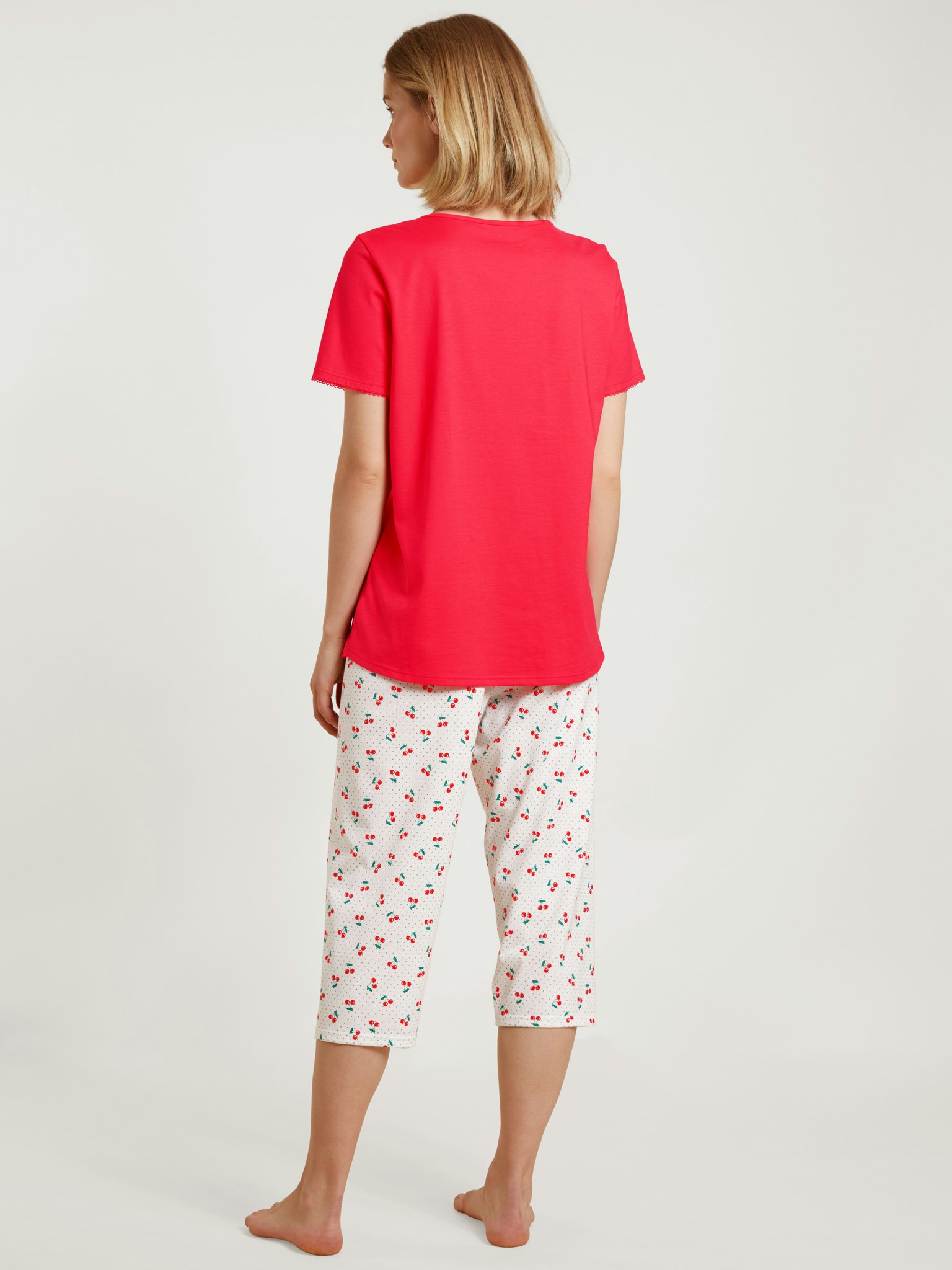 Calida 3/4 pyjamas Fruity Dreams 43653 163 red glow