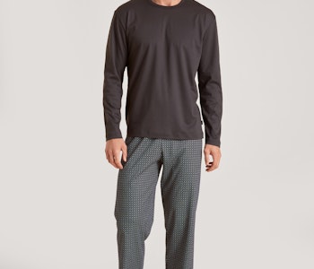 Calida herrpyjamas lång 42389 947 walnut