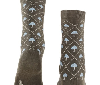 Burlington bomulls socka umbrella 22123 7826 military