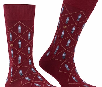 Burlington herr socka big ben 21204 8326 burgundy