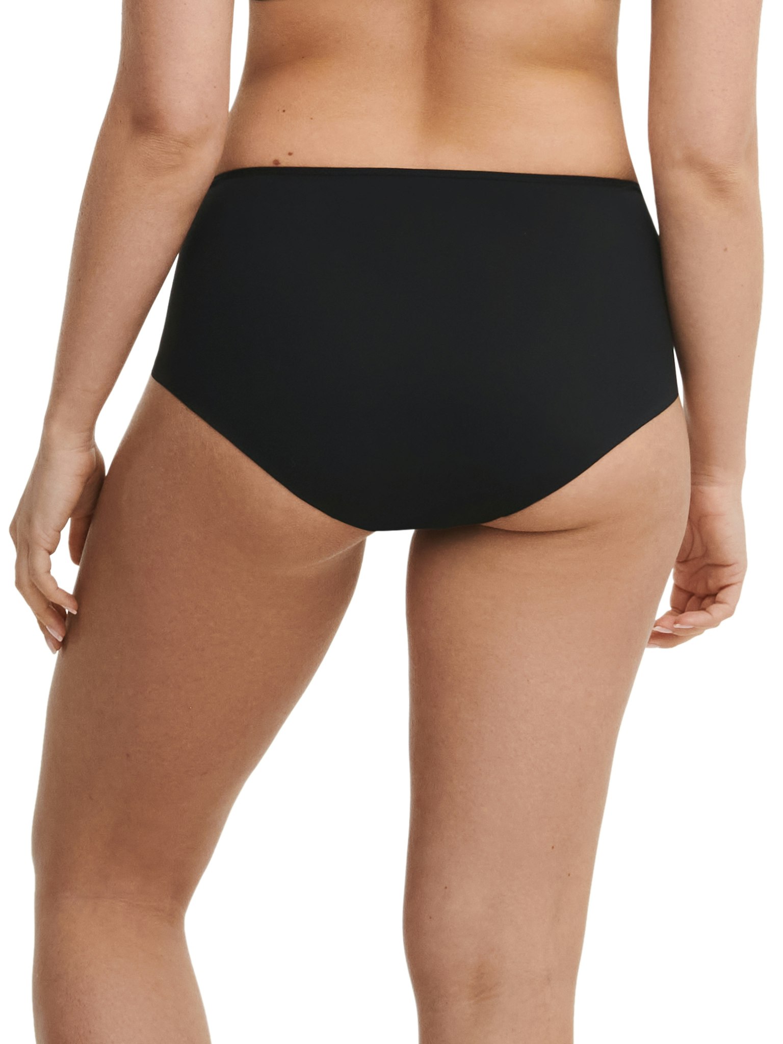 Chantelle trosa C21s80 graphic support high waisted ful brief 011 svart