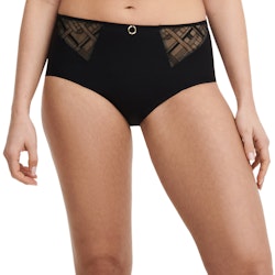 Chantelle trosa C21s80 graphic support high waisted ful brief 011 svart