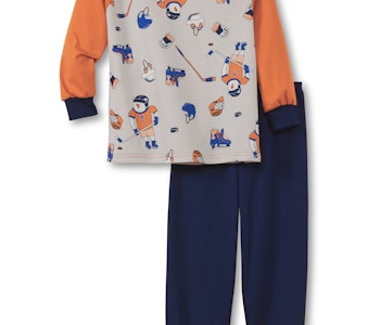 Calida barn pyjamas Toddlers hockey 54079/ 056 smoked paprika