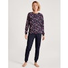 Calida pyjamas midnight mushrooms 41454 339 dark lapis blue