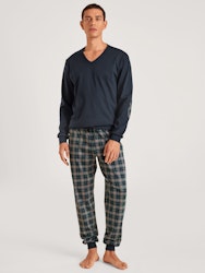Calida herrpyjamas lång 46162 479 dark sapphire