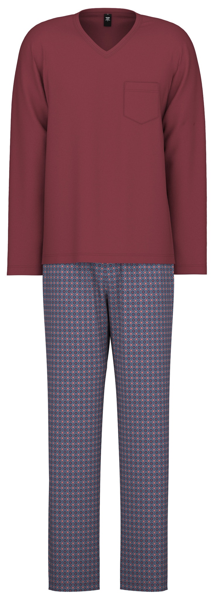 Calida herrpyjamas 42489 Relax streamline 116 mars red M