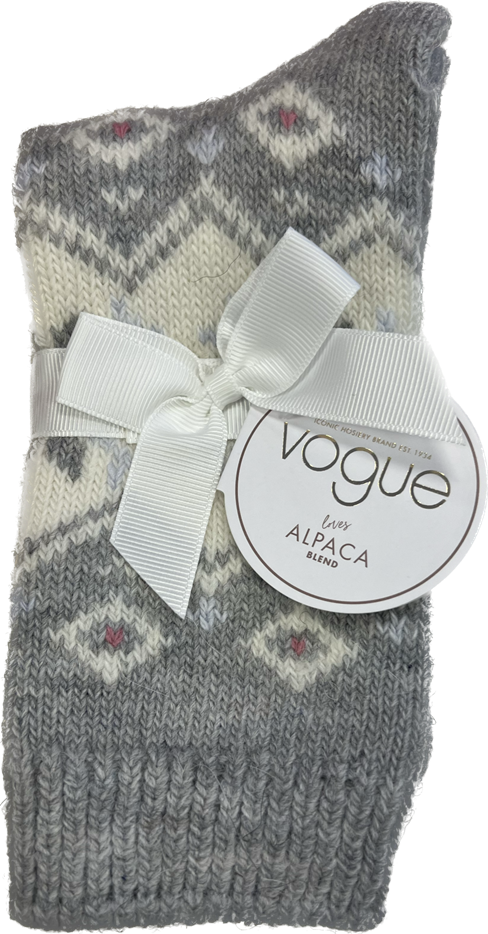 Vogue Alessia Alpaca socka 96558 1190 light mel grey