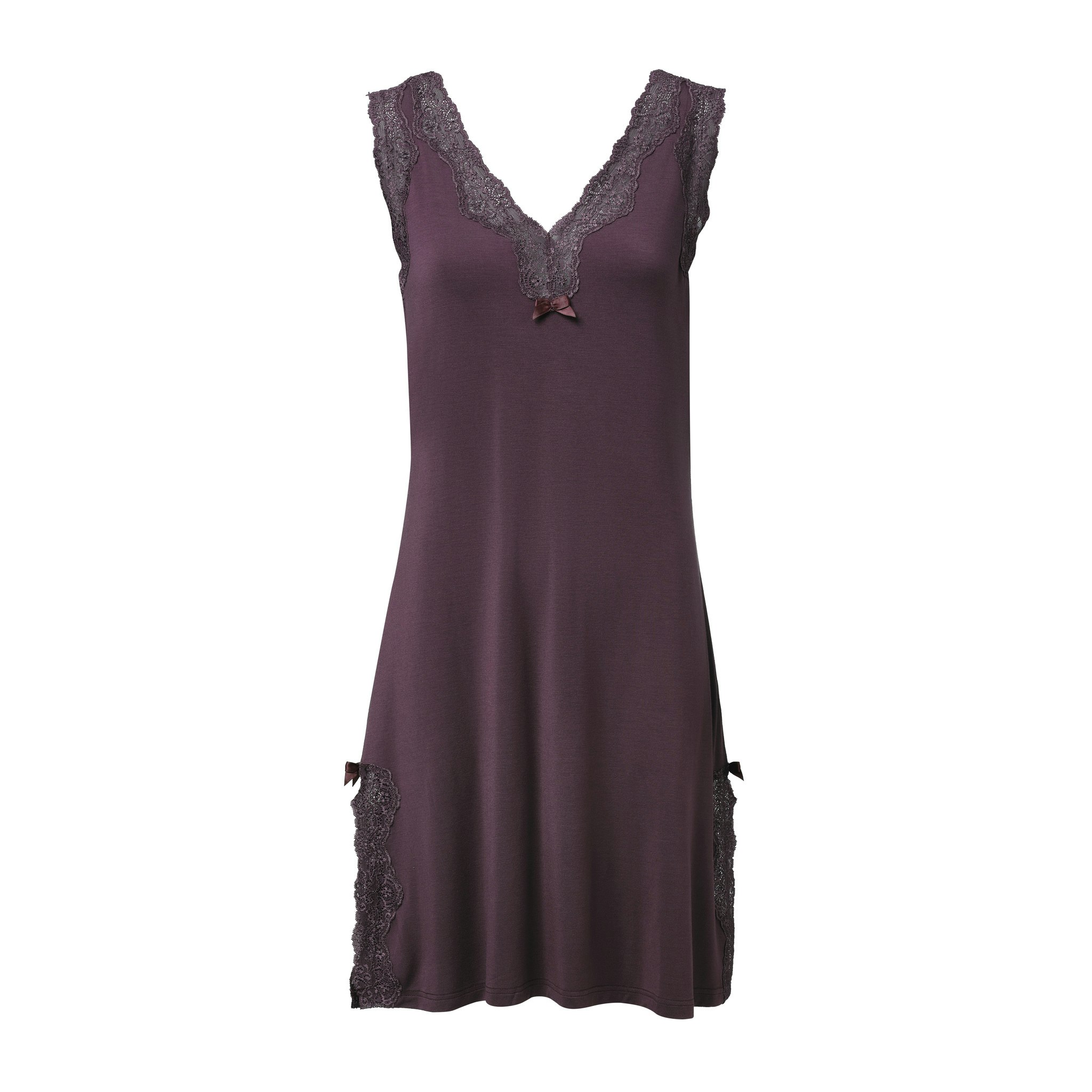 Pearl nattlinne E1116 V-neck Merlot