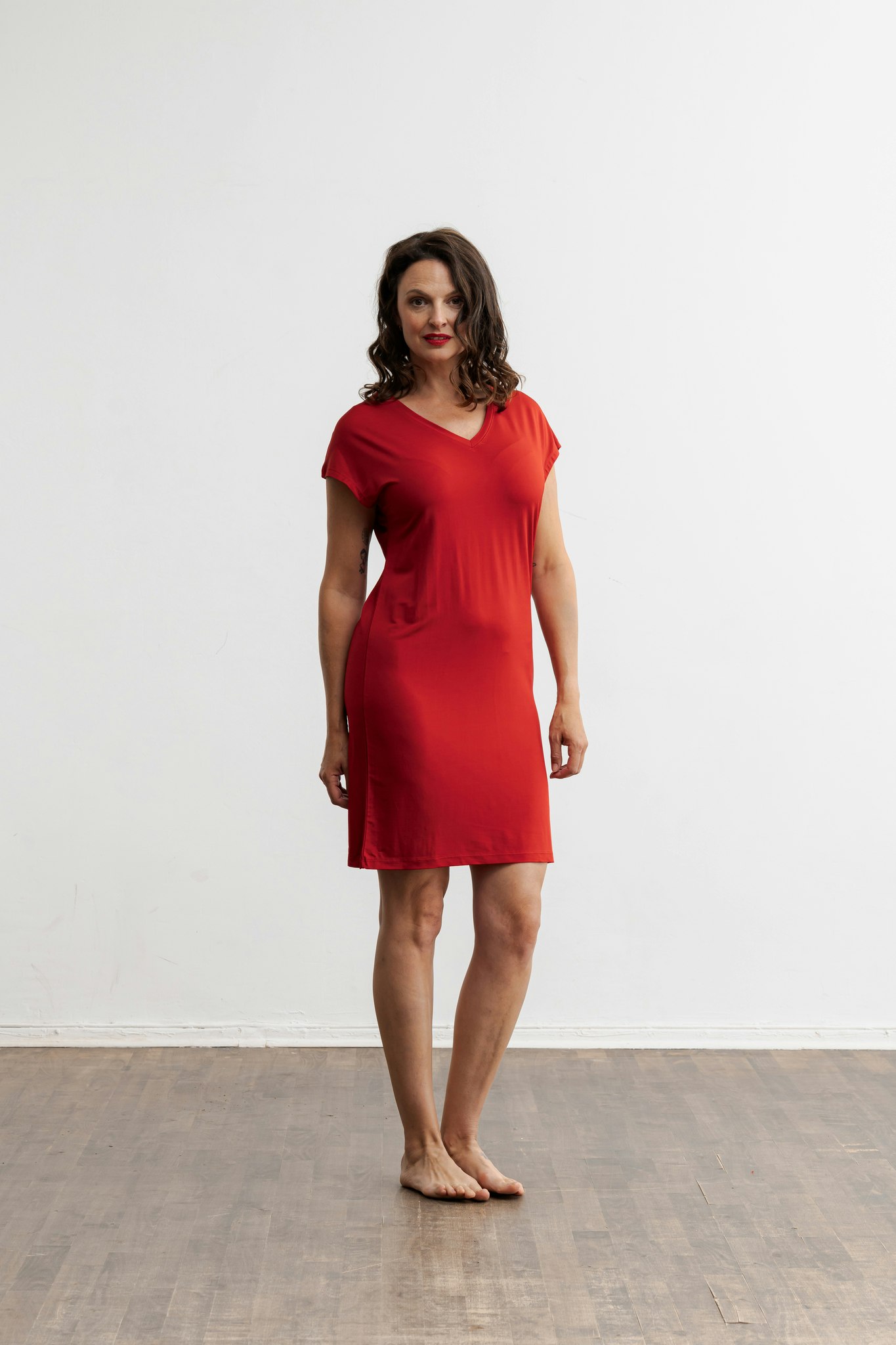 Abelle dress Sevim 22-08-011 Red ruby