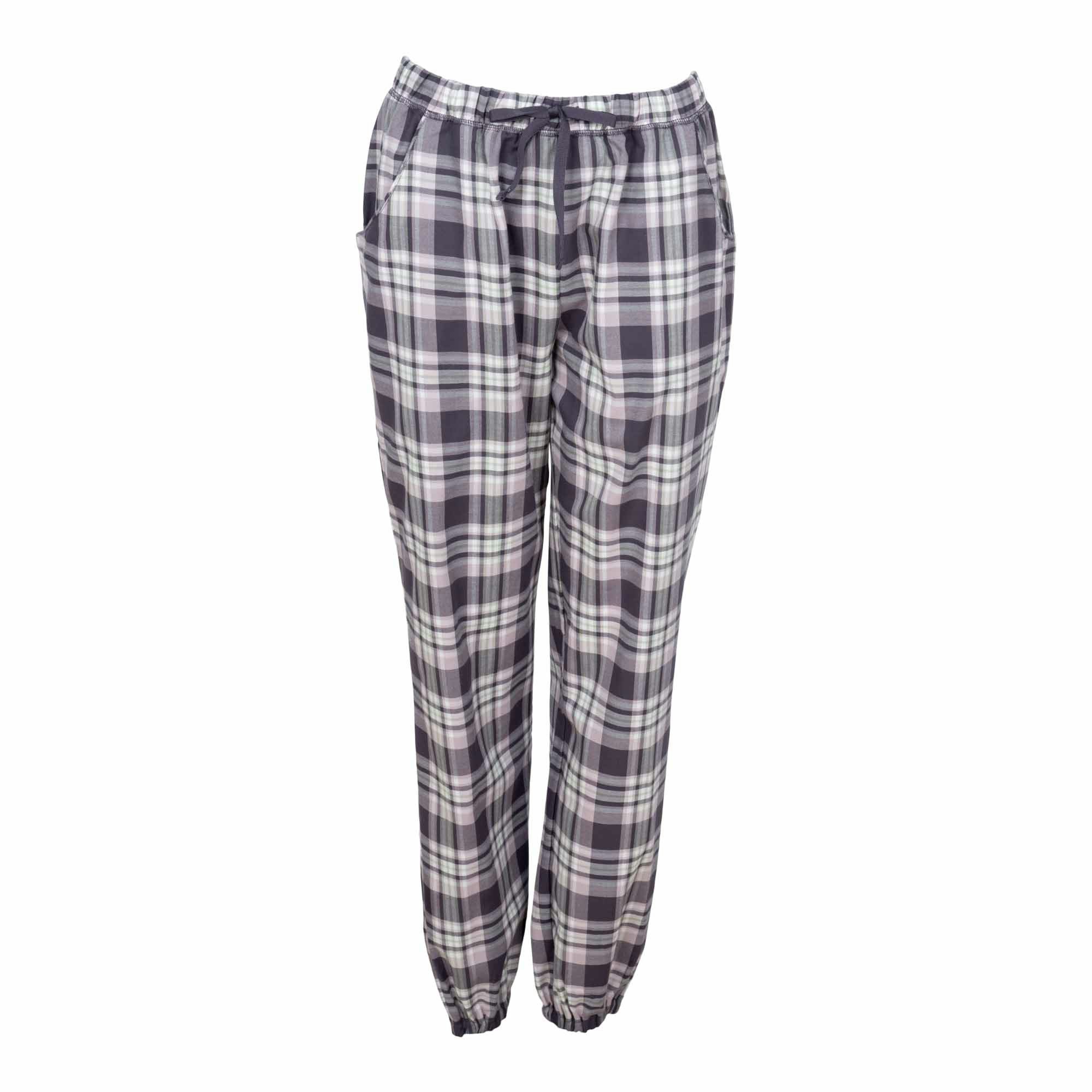 Lady Avenue byxa - mys/pyjamas bomullsflanell 83-1288 Graphite checks