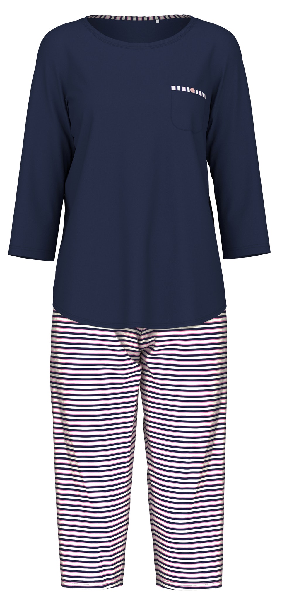 Calida 3/4 pyjamas Sweet Dreams 48355 449 dark blue