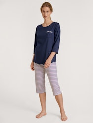 Calida 3/4 pyjamas Sweet Dreams 48355 449 dark blue