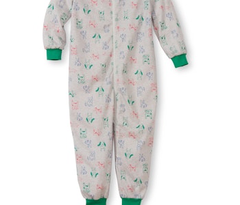 Calida toddlers puppy barn jumpsuit 64974 616 viridis green