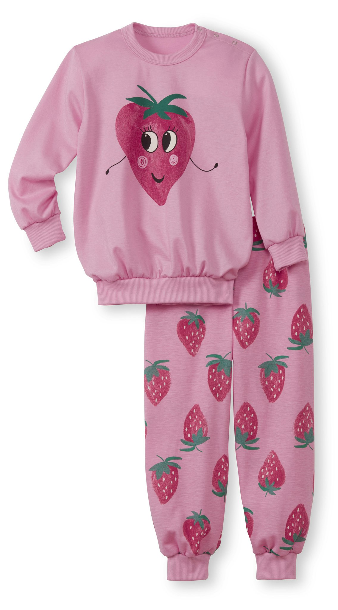 Calida barn pyjamas Toddlers strawberry 56272 274 begonia pink - Näckrosen  Underkläder