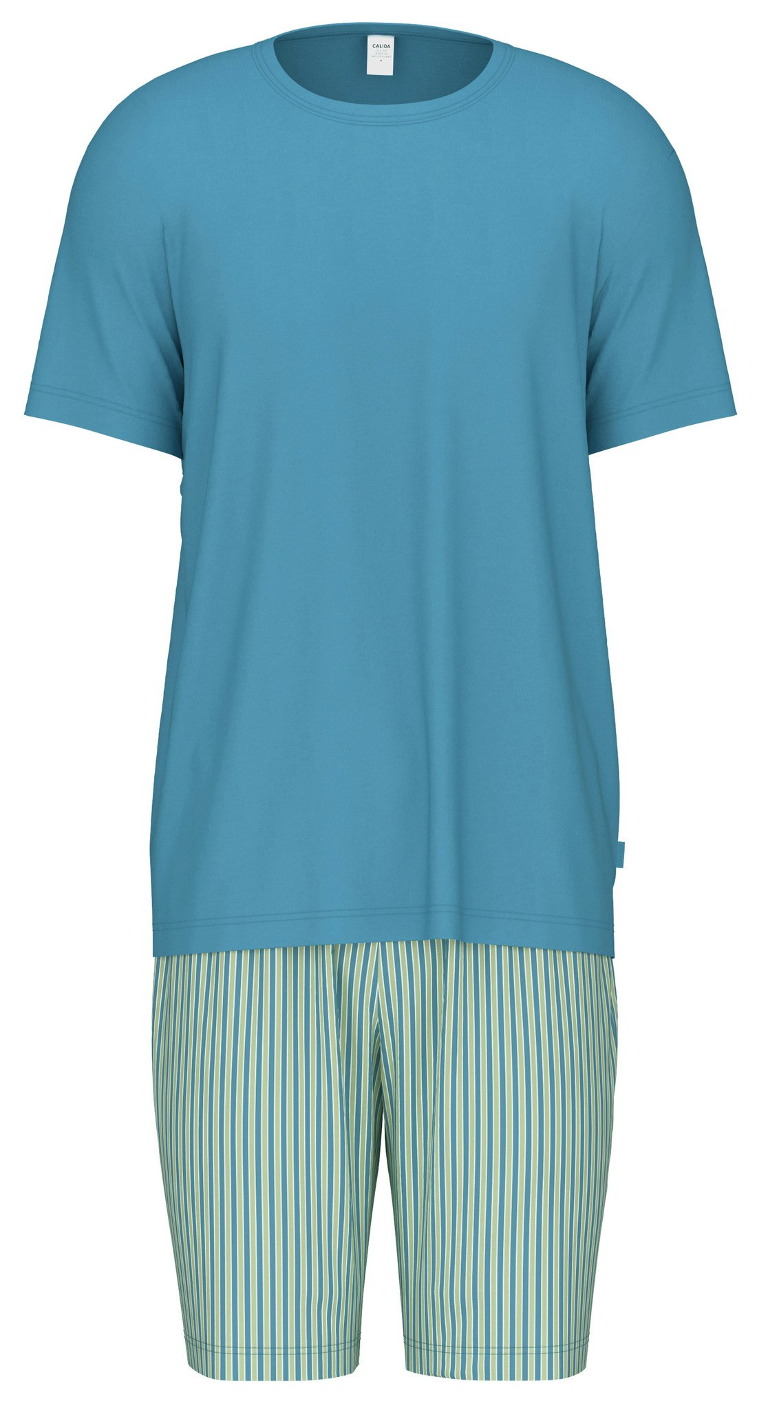 Calida herrpyjamas kort 46082 375 niagara blue