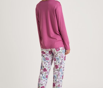 Calida pyjamas spring flower dreams 46253 276 red viole