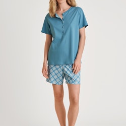 Calida pyjamas kort Daylight Dreams 42158 niagara blue 375