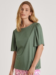 Calida shirt short sleeve 14429 618 laurel green