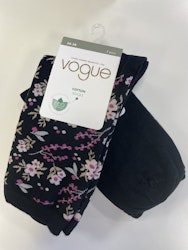 Vogue Elva socka 2-pack ankelsocka 96665 svart 1210